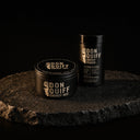 ENERGY VOLUME Set: Don Quiff Energy Wax und Energy Powder auf dunklem Stein