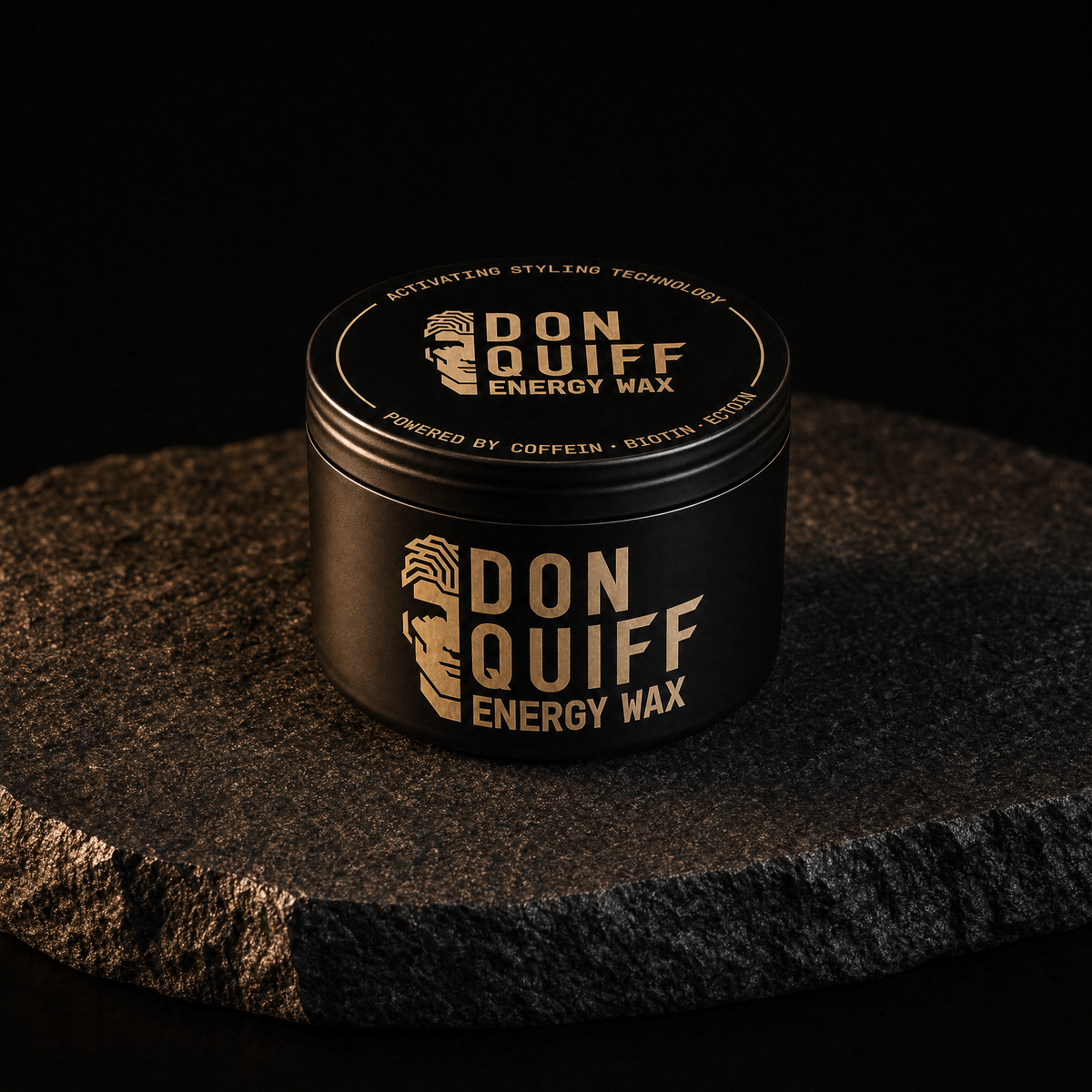DON QUIFF ENERGY WAX auf dunklem Stein